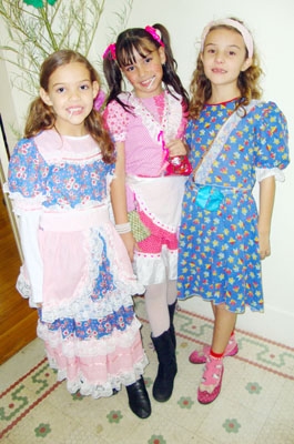 Isabela Mortari, Ana Júlia Borrasqui e Sophia Ramasini